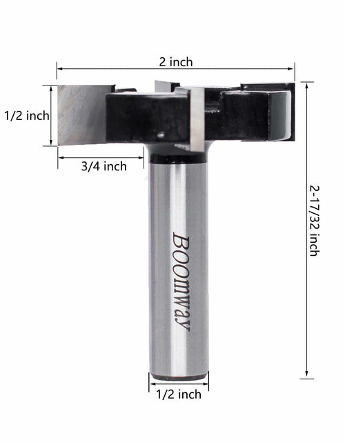 Load image into Gallery viewer, Boomway Spoilboard Router Bit 1/2" Shank 2" Dia Carbide Woodworking
