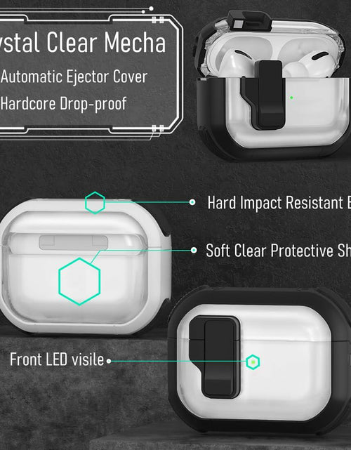 Load image into Gallery viewer, CMGOE Airpod 3 Case Cover Black Shockproof TPU Hard Protector w/ Cleaning Kit
