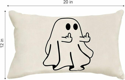 Load image into Gallery viewer, MFGNEH Halloween Ghost Pillow Cover 18x18 inch Rustic Cartoon Polyester
