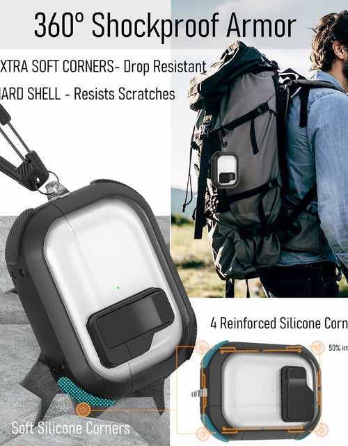 Load image into Gallery viewer, CMGOE Airpod 3 Case Cover Black Shockproof TPU Hard Protector w/ Cleaning Kit
