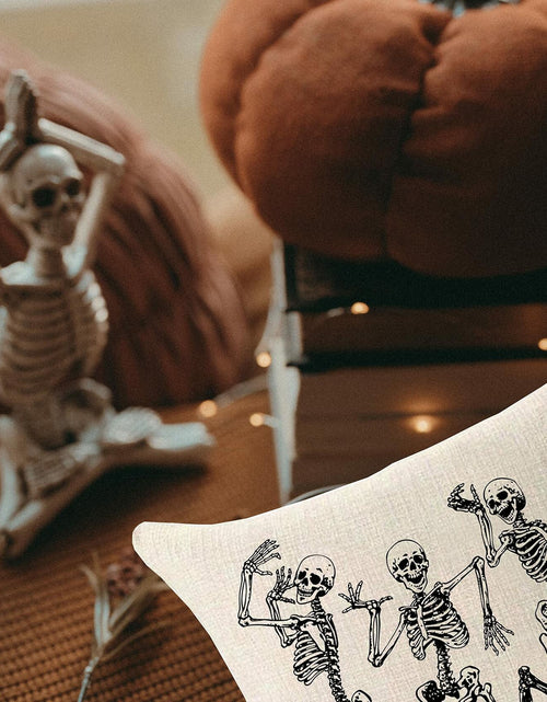 Load image into Gallery viewer, MFGNEH Halloween Ghost Pillow Cover 18x18 inch Rustic Cartoon Polyester
