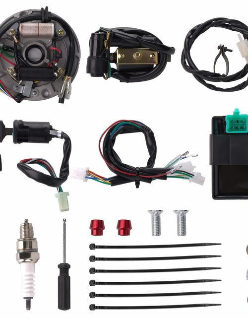 Load image into Gallery viewer, CIOM Magnetoelectric Wiring Loom Harness Kill Switch Ignition Coil Kit 50-160CC
