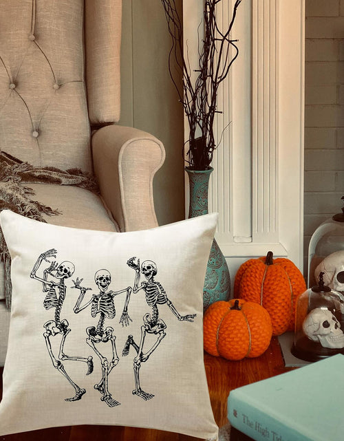 Load image into Gallery viewer, MFGNEH Halloween Ghost Pillow Cover 18x18 inch Rustic Cartoon Polyester
