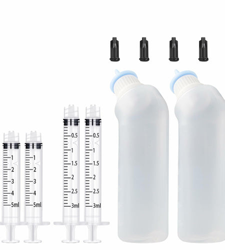 Xuandea Blue Silicone Pet Feeding Nipple Bottle for Kittens Puppies