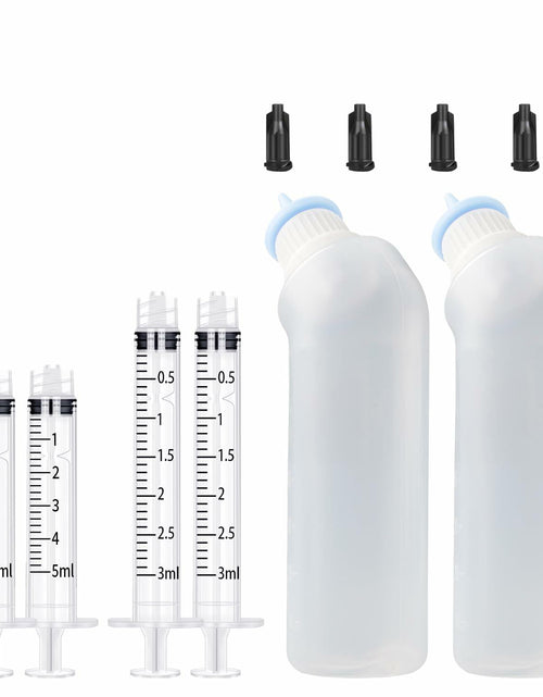 Load image into Gallery viewer, Xuandea Blue Silicone Pet Feeding Nipple Bottle for Kittens Puppies
