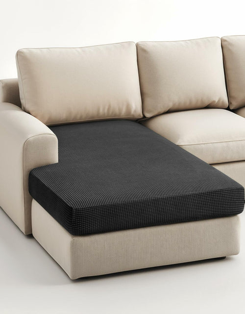 Load image into Gallery viewer, Hokway Stretch Chaise Cover Reversible Sofa Cushion Protector Black
