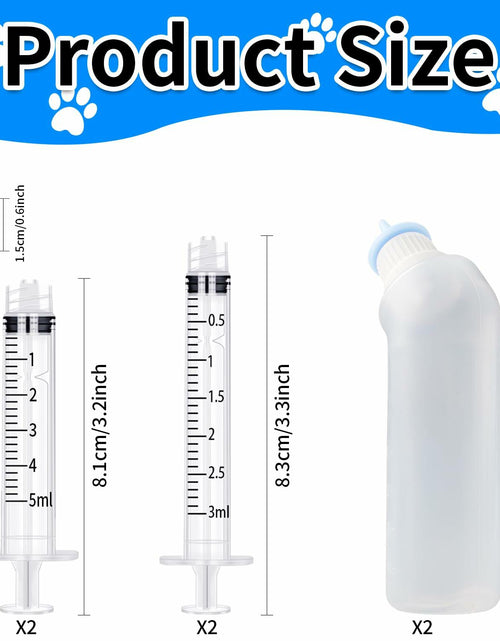 Load image into Gallery viewer, Xuandea Blue Silicone Pet Feeding Nipple Bottle for Kittens Puppies
