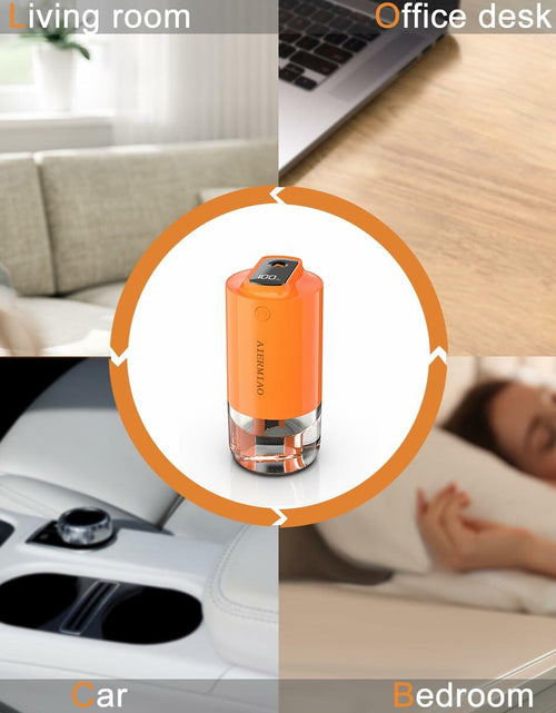 Load image into Gallery viewer, AIERMIAO Car Diffuser Rechargeable USB LED Cold Mist Aromatherapy Orange
