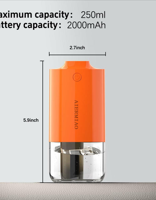 Load image into Gallery viewer, AIERMIAO Car Diffuser Rechargeable USB LED Cold Mist Aromatherapy Orange
