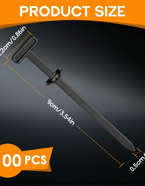Load image into Gallery viewer, ZGMAIJIA 100pcs Nylon Cable Tie Buckles Universal Automotive Fastener Clips
