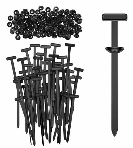 ZGMAIJIA 100pcs Nylon Cable Tie Buckles Universal Automotive Fastener Clips