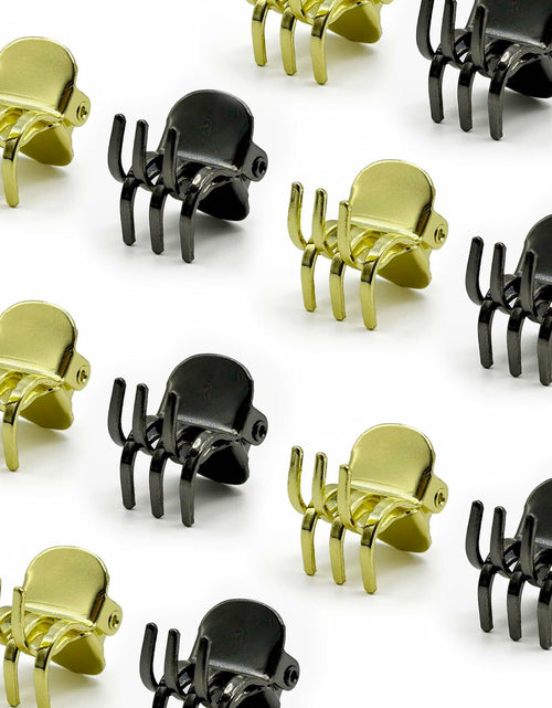 Load image into Gallery viewer, EleOnate Gold Bow Hair Claw Clip Medium Metal Pearls for Women
