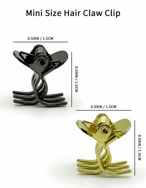 Load image into Gallery viewer, EleOnate Gold Bow Hair Claw Clip Medium Metal Pearls for Women
