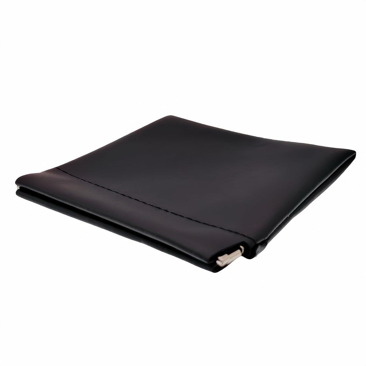 Ivosmart PU Leather Jewelry Travel Bag Organizer 4.7x4.7 Black