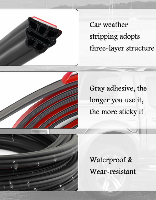 Load image into Gallery viewer, YGDMD 32.8Ft Upgrade Automotive Weather Stripping Thickened Rubber Self-Adhesive
