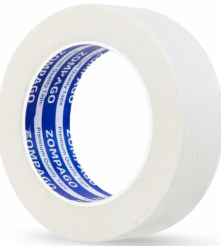 ZOMPAGO Beige Art Tape 1.4in x 164ft Removable Low Tack Masking Tape