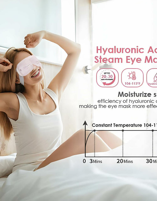 Load image into Gallery viewer, Ditoi Heated Steam Eye Mask with Hyaluronic Acid Rose 10 Count Pack

