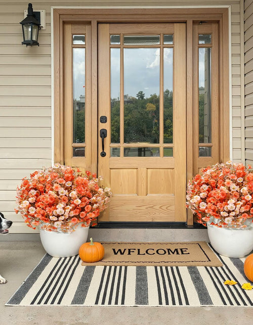 Load image into Gallery viewer, HyeFlora Artificial Mums Fall Flowers 12 Bundles Silk Morning Glory Mix 15in
