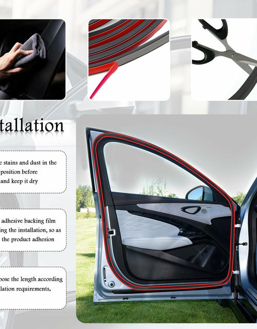 Load image into Gallery viewer, YGDMD 32.8Ft Upgrade Automotive Weather Stripping Thickened Rubber Self-Adhesive
