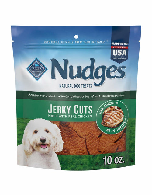 Load image into Gallery viewer, BestBy11/28/2025 Blue Buffalo Nudges Jerky Cuts Dog Treats Chicken 10oz USA
