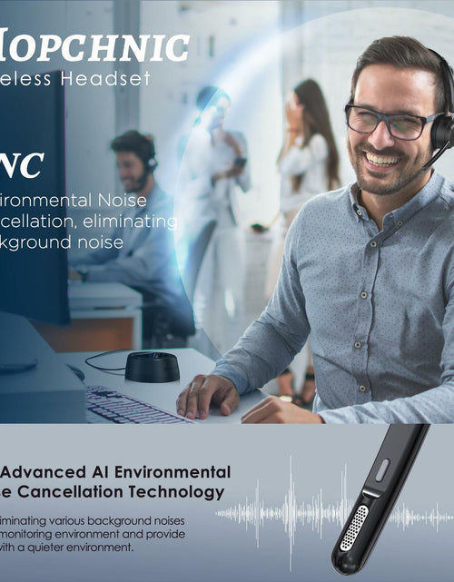 Load image into Gallery viewer, Mopchnic Bluetooth Wireless Headset Black Wireless Headphone
