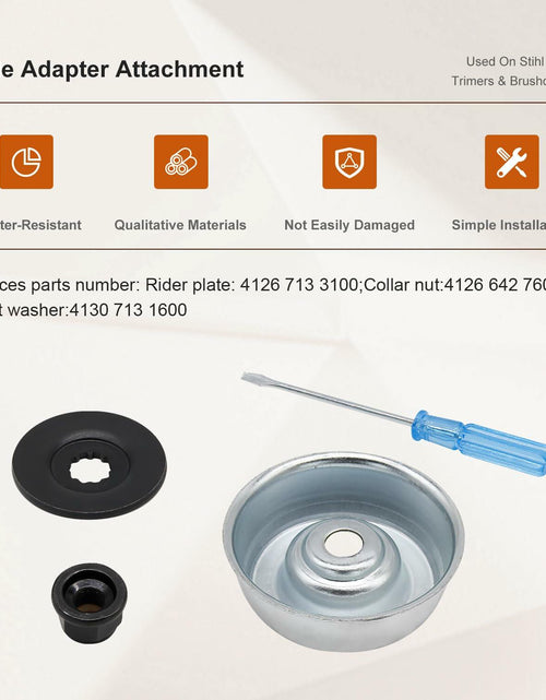 Load image into Gallery viewer, Jaruika Blade Adapter Replacement for Stihl String Trimmers Brush Cutter Silver

