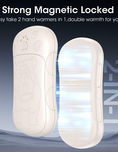 Load image into Gallery viewer, OLV Rechargeable Hand Warmers 2 Pack 6000mAh Magnetic Beige Portable
