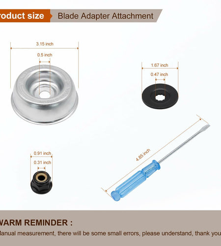 Jaruika Blade Adapter Replacement for Stihl String Trimmers Brush Cutter Silver