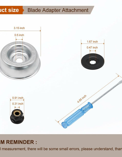 Load image into Gallery viewer, Jaruika Blade Adapter Replacement for Stihl String Trimmers Brush Cutter Silver
