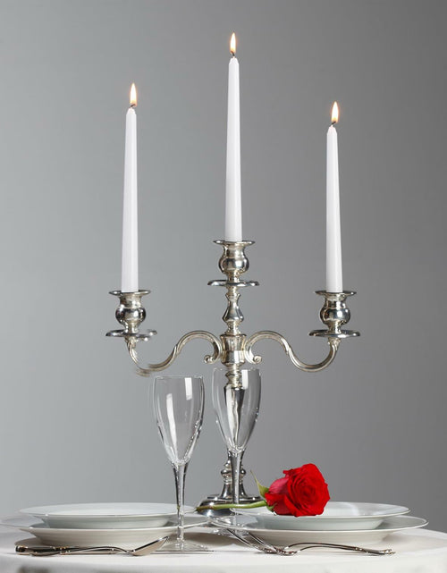 Load image into Gallery viewer, Cacou White Taper Candles 12 Pack 8Hr Burn Unscented Paraffin Wax
