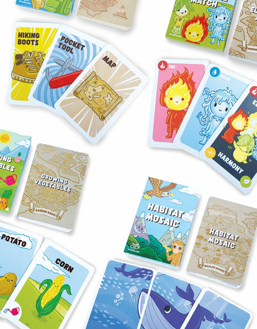 Load image into Gallery viewer, The Playful Owl Fun Card &amp; Memory Games for Kids 2-8 Travel Size Adventure
