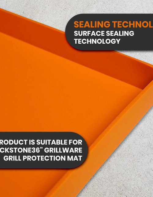 Load image into Gallery viewer, Generic Silicone Griddle Mat Heavy Duty 36 Inch Orange Large Size
