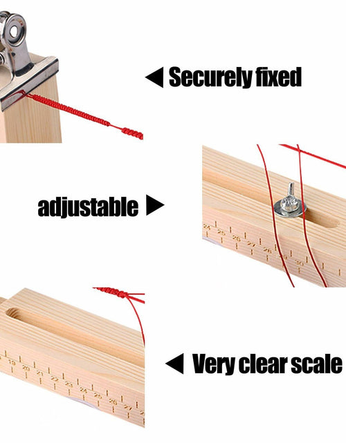 Load image into Gallery viewer, EVKILKJS Wood Bracelet Jig U Shape Clear Scale DIY Maker Rack with 2 Clamps
