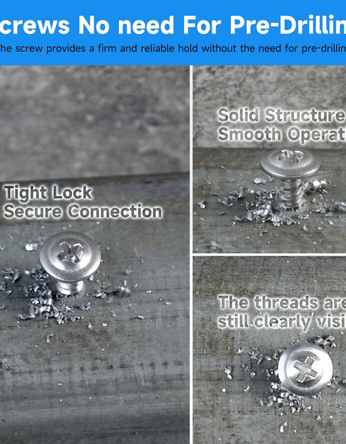 Load image into Gallery viewer, Marysino 100Pcs #8x1-1/2" 410 Stainless Steel Self Tapping Screws Metal
