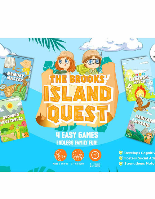 Load image into Gallery viewer, The Playful Owl Fun Card &amp; Memory Games for Kids 2-8 Travel Size Adventure
