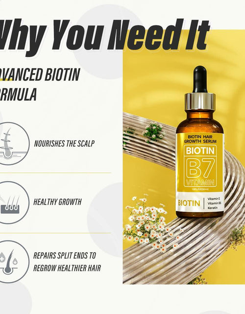 Load image into Gallery viewer, BEST BY 03/12/2027 HOPEMATE Biotin Hair Growth Serum 3.21oz Natural Ingredients
