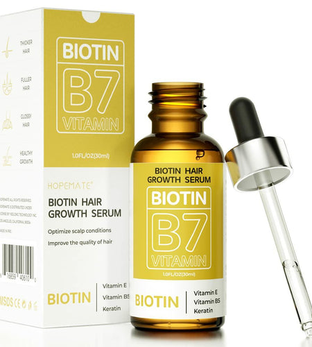 BEST BY 03/12/2027 HOPEMATE Biotin Hair Growth Serum 3.21oz Natural Ingredients