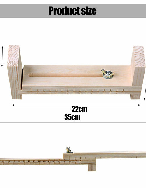 Load image into Gallery viewer, EVKILKJS Wood Bracelet Jig U Shape Clear Scale DIY Maker Rack with 2 Clamps
