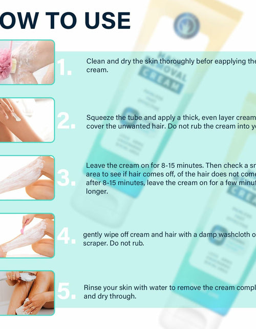 Load image into Gallery viewer, DENZELGARY Facial Depilatory Cream Hair Removal Painless Pubic Travel
