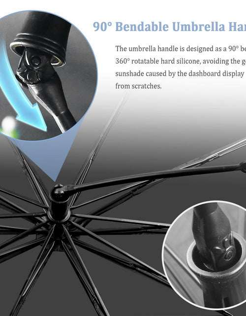 Load image into Gallery viewer, Car Windshield Sun Shade 2025 Upgrade Foldable with Bendable Handle

