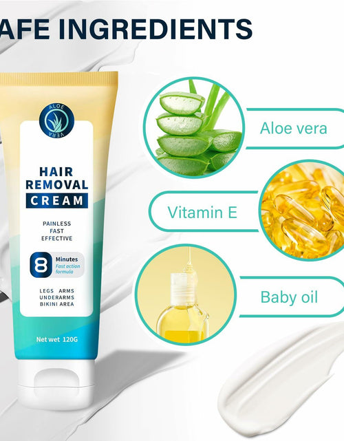 Load image into Gallery viewer, DENZELGARY Facial Depilatory Cream Hair Removal Painless Pubic Travel
