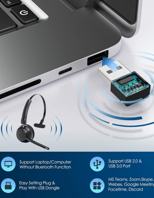 Load image into Gallery viewer, Mopchnic Bluetooth Wireless Headset Black Wireless Headphone
