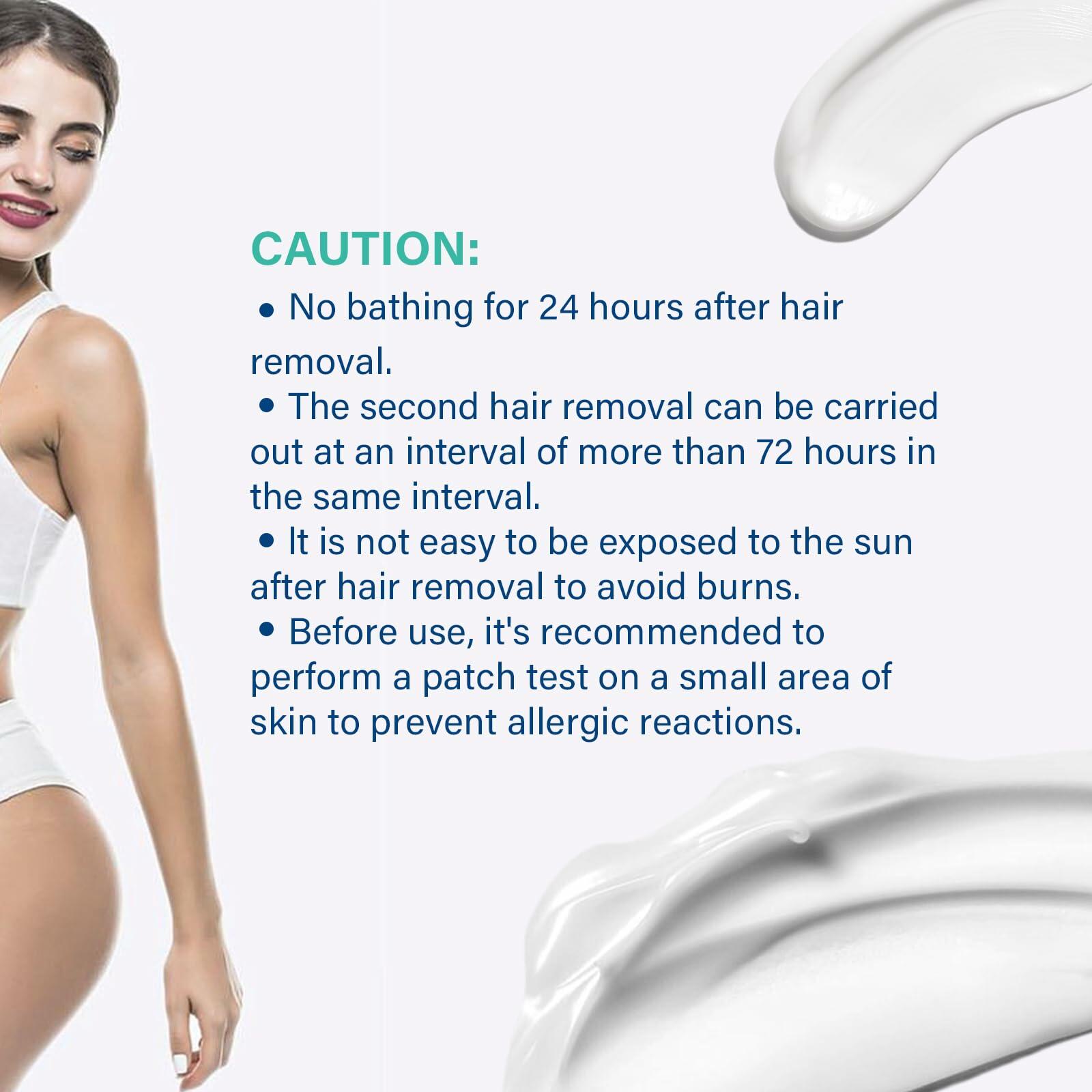 DENZELGARY Facial Depilatory Cream Hair Removal Painless Pubic Travel