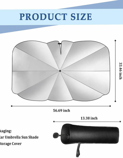 Load image into Gallery viewer, Car Windshield Sun Shade 2025 Upgrade Foldable with Bendable Handle
