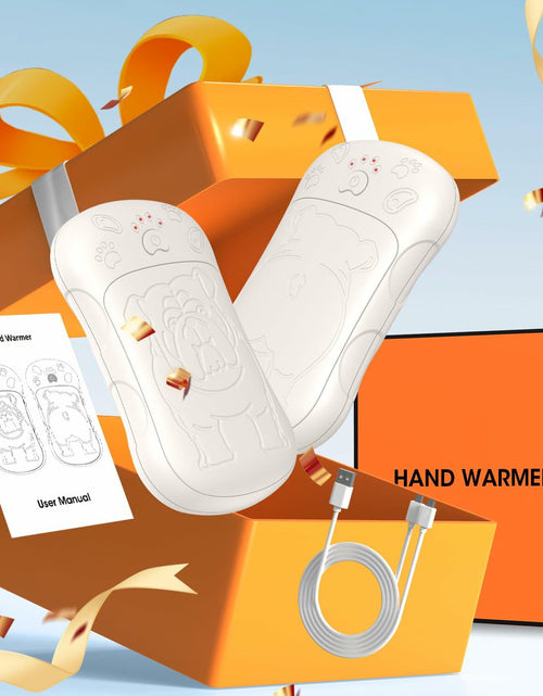 Load image into Gallery viewer, OLV Rechargeable Hand Warmers 2 Pack 6000mAh Magnetic Beige Portable
