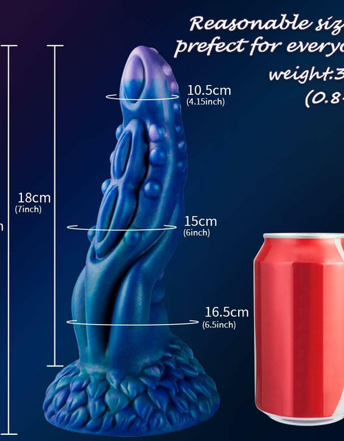 Load image into Gallery viewer, JJYUYUE 8.7in Dragon Silicone Dildo Huge Anal Suction Cup Adult Toy Blue

