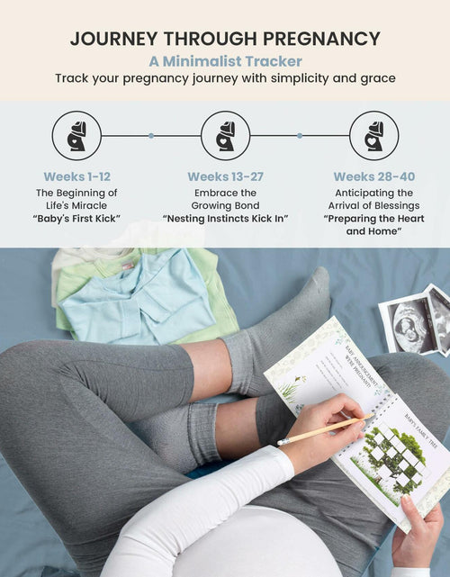 Load image into Gallery viewer, Kiki and Laly Pregnancy Must Haves Journal &amp; Baby Milestone Cards White Set
