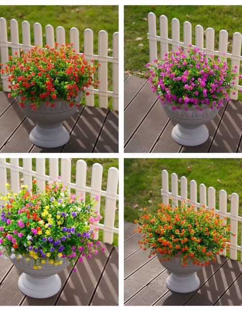 Load image into Gallery viewer, Ivydale Artificial Fall Mums Flowers 12 Bundles UV Resistant Mix Color
