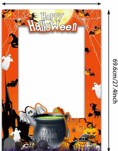 Load image into Gallery viewer, Generic Halloween Photo Booth Props 31 PCS Yellow Cartoon Paper Party
