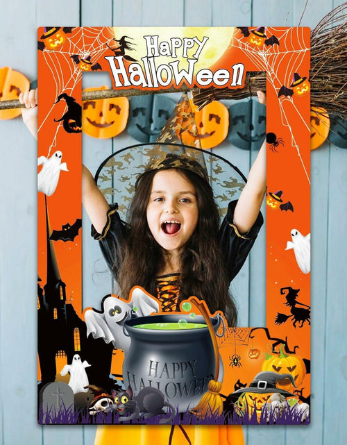 Load image into Gallery viewer, Generic Halloween Photo Booth Props 31 PCS Yellow Cartoon Paper Party
